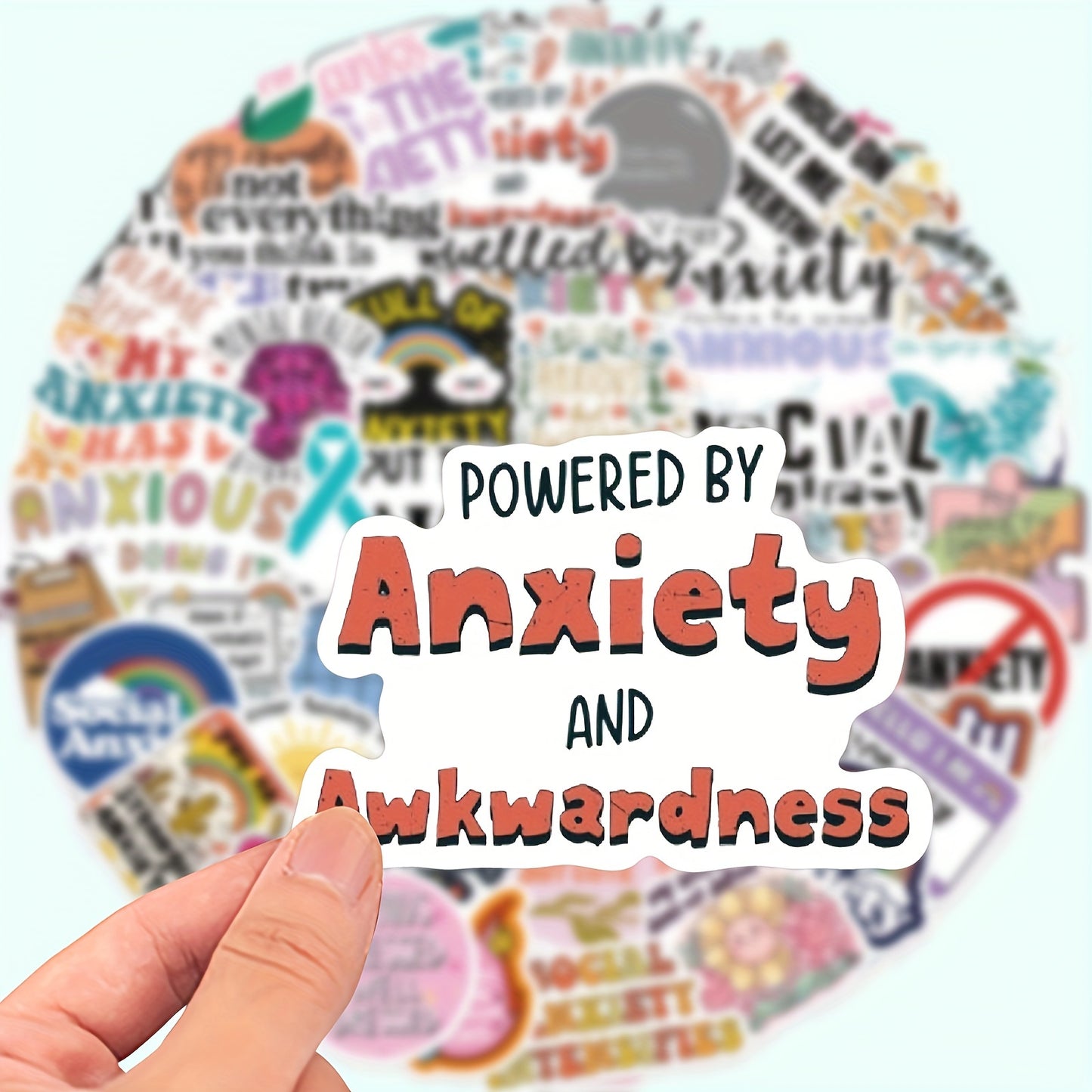 Anxiety Awareness Vinyl Stickers - Random Selection