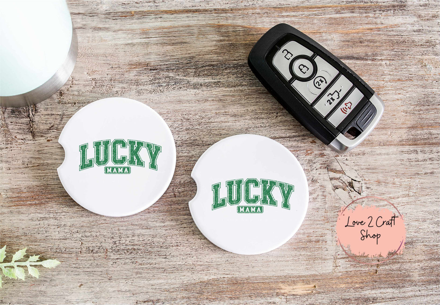 Lucky Mama St. Patrick's Day Car Coasters
