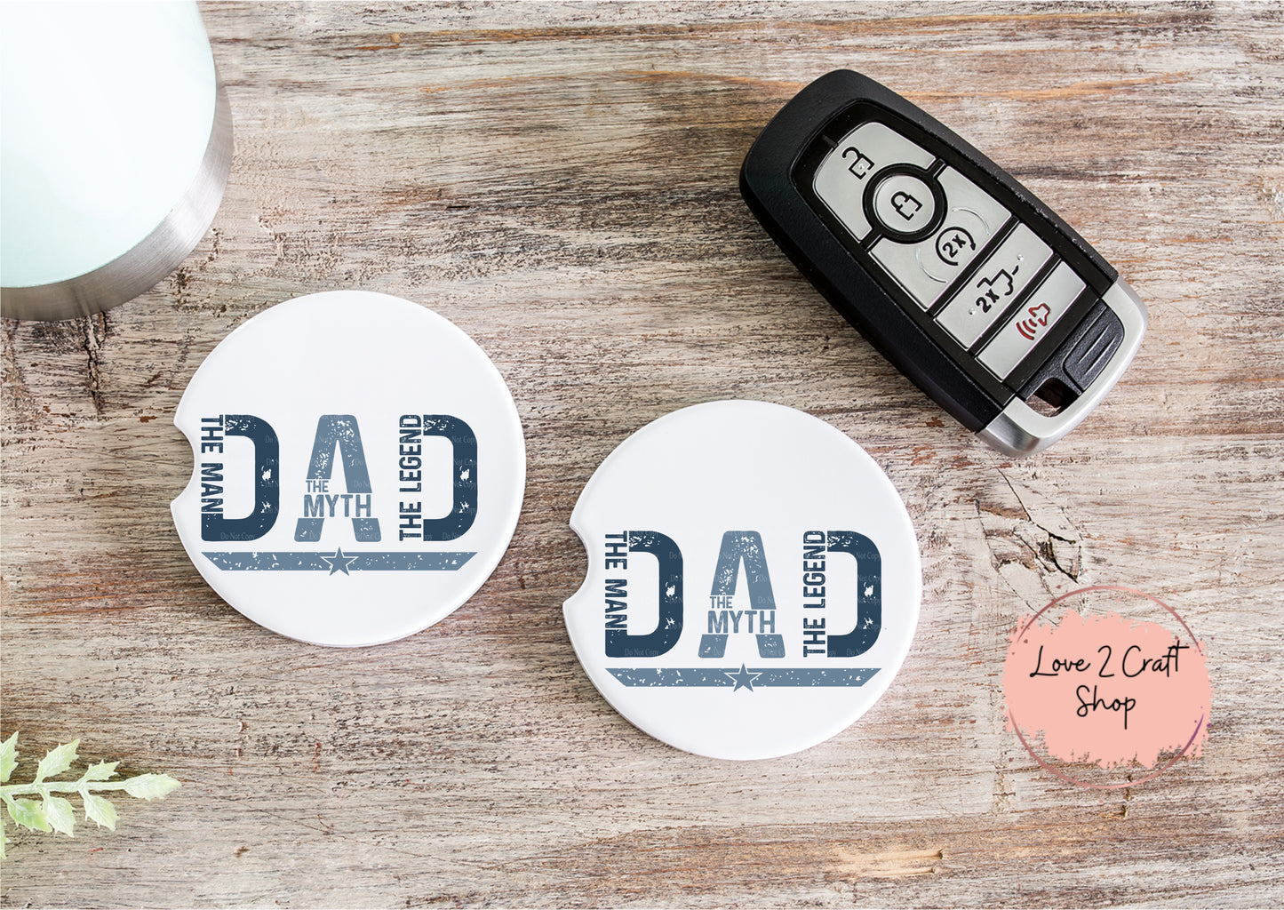 Dad - The Man The Myth The Legend Car Coasters