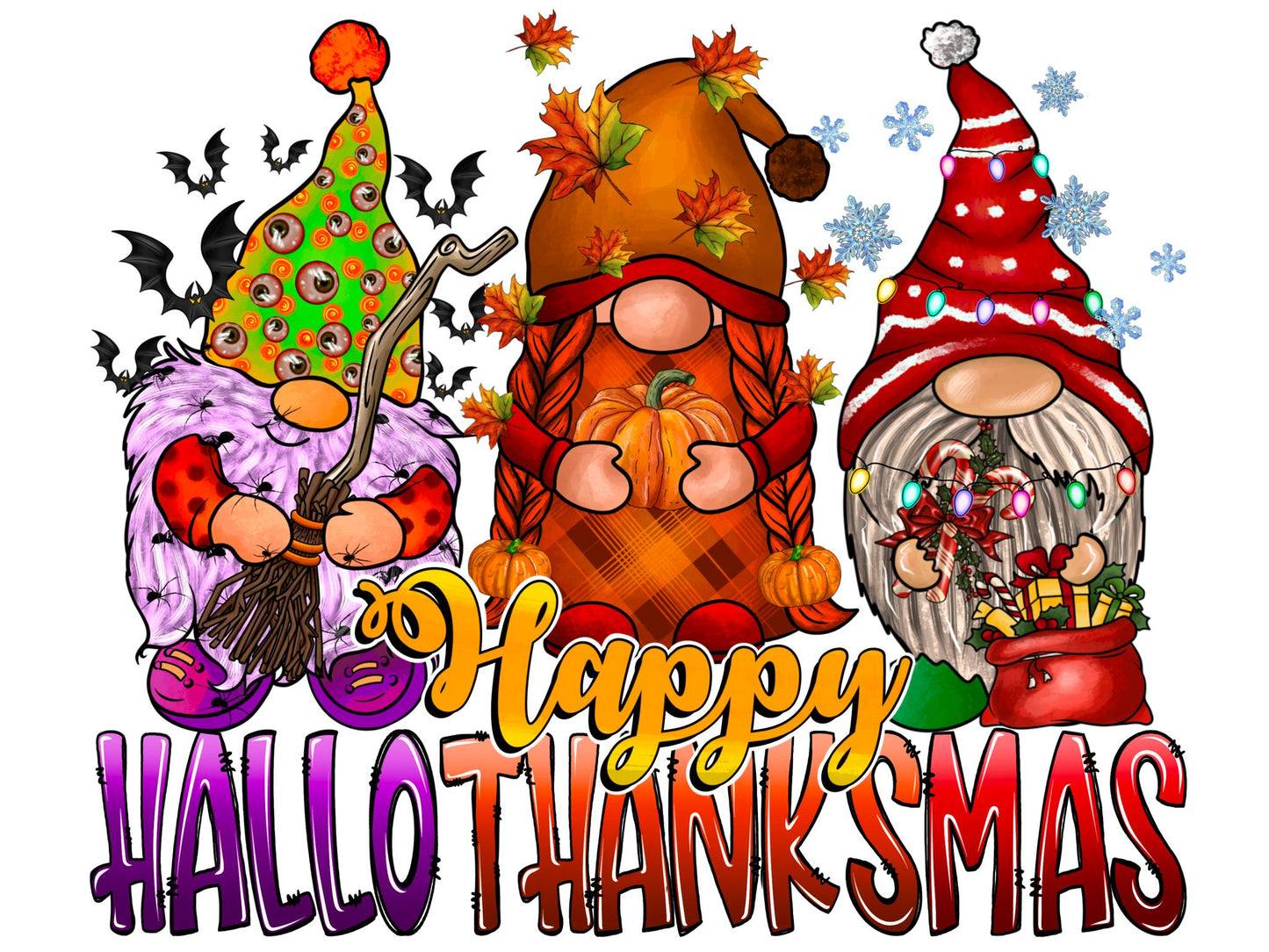 Happy HalloThanksMas Digital Download