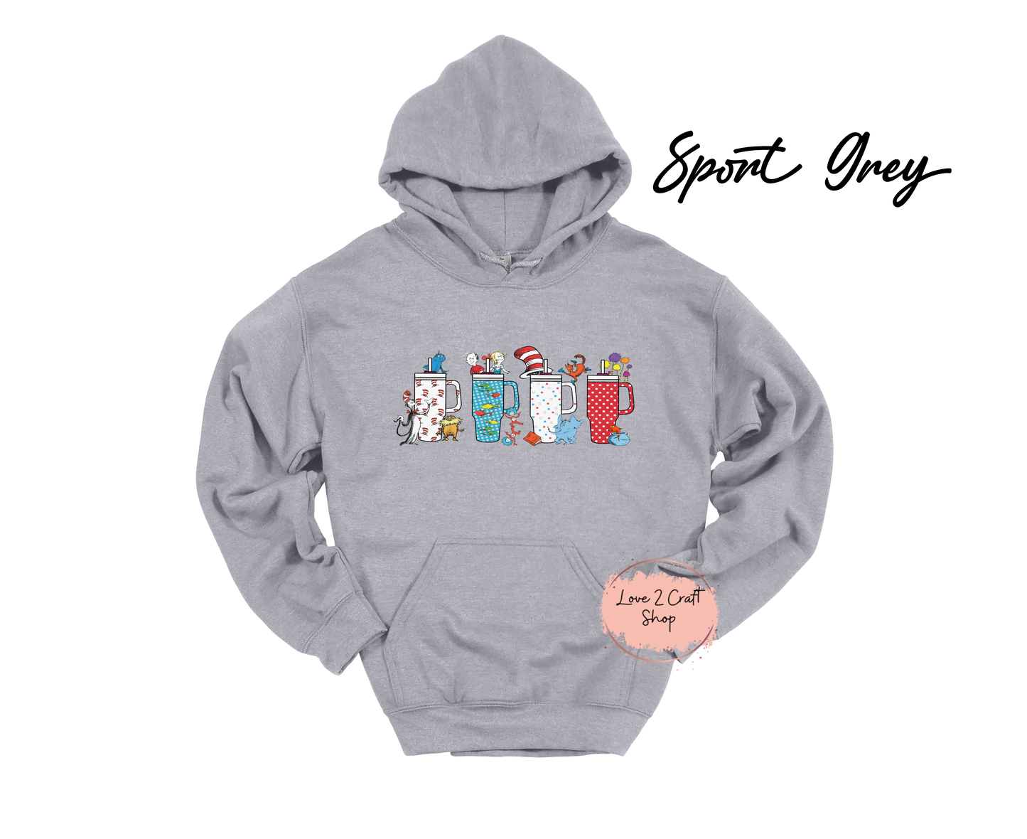 Stanley Style tumblers - Cat in the Hat Hoodie