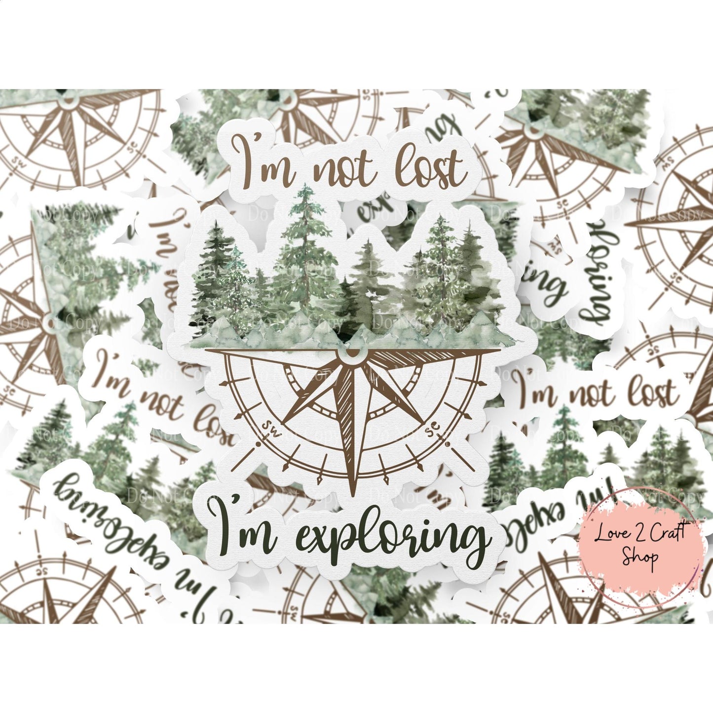 I'm not lost, I'm exploring Stickers