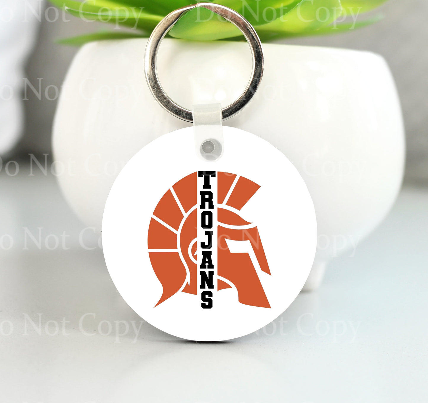 Trojans Split Logo Key Chain
