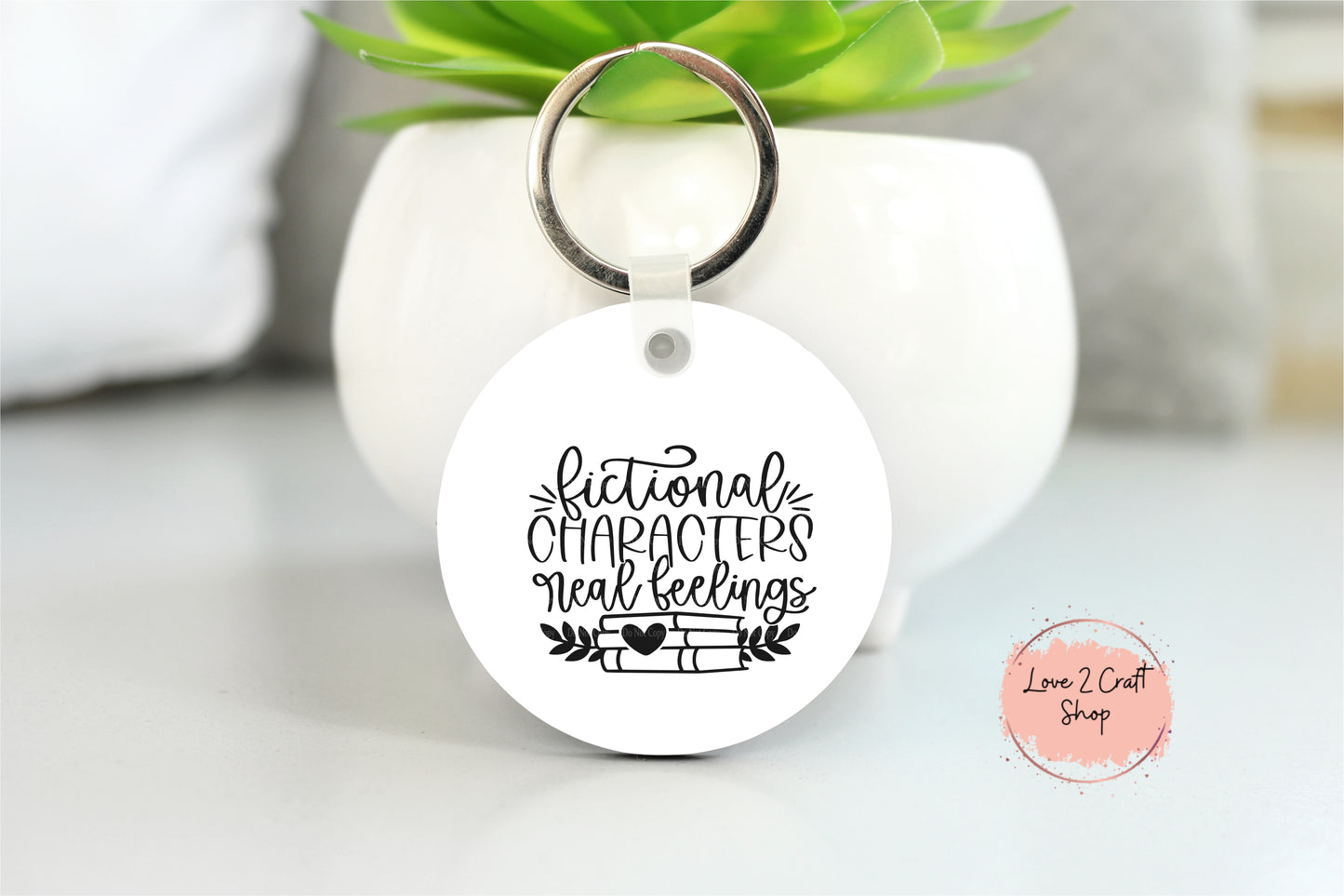 Fictional Characters Real Feelings Pretty Key chain