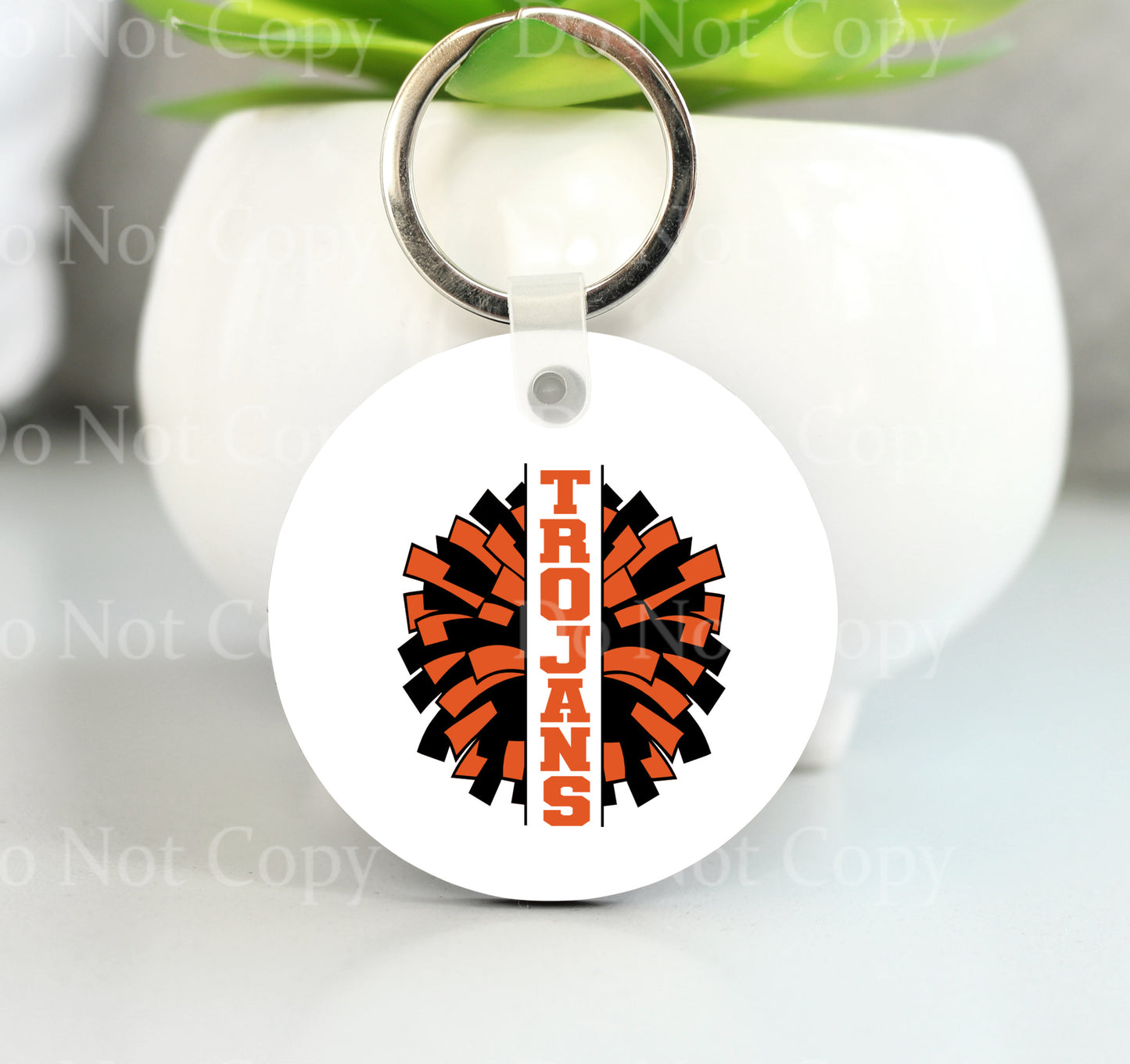 Trojans Cheer Pom Pom Key chain