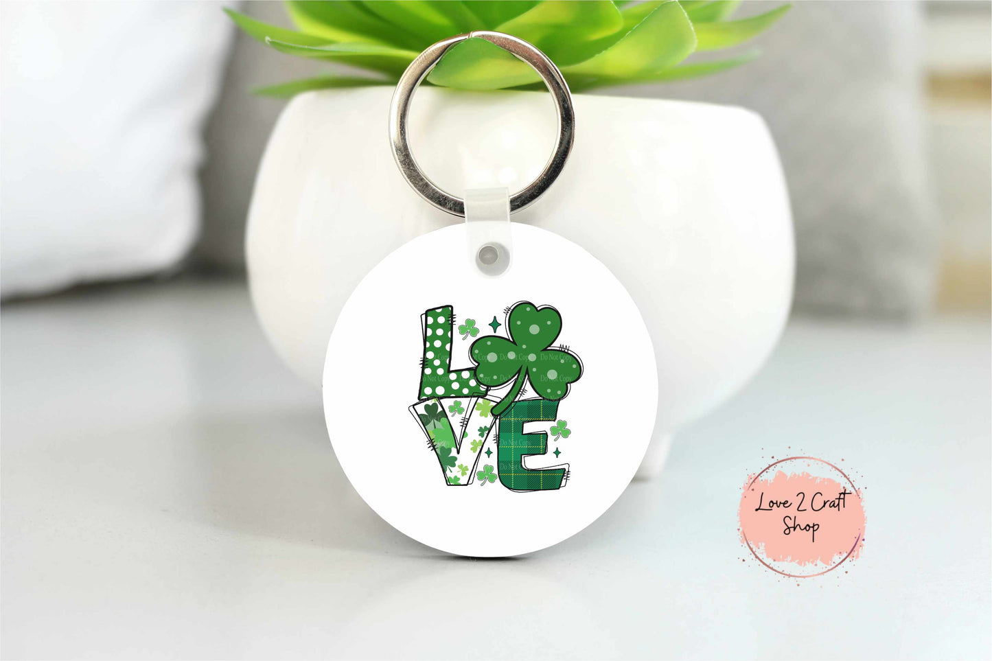 Love Four Leaf Clover St. Patrick's Day Key chain