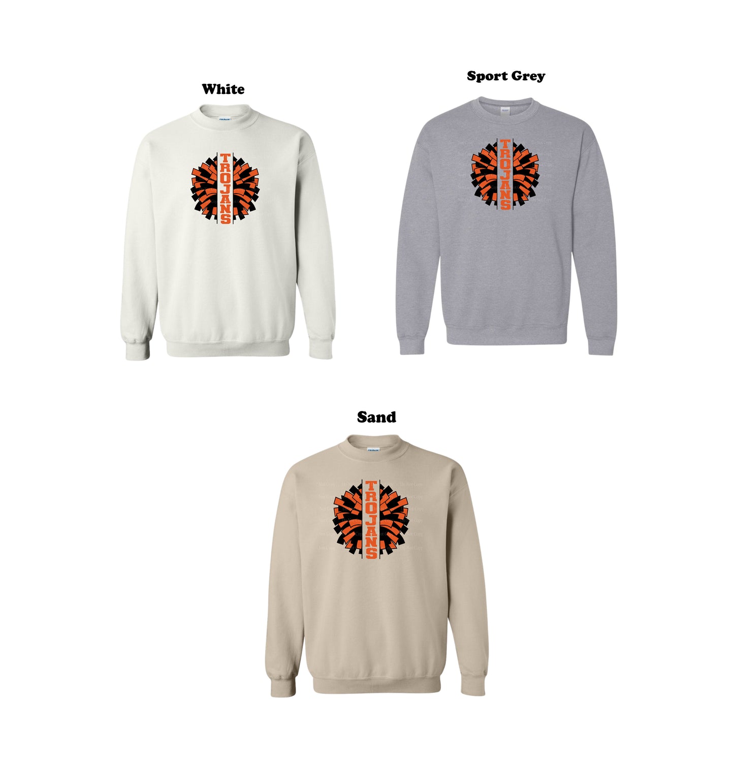 Trojans Cheer Pom Pom Crew Sweatshirt
