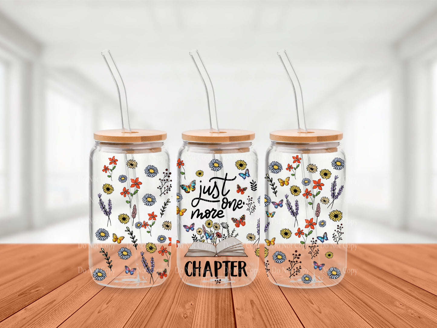 Just one More Chapter Cold Brew Glass Tumbler