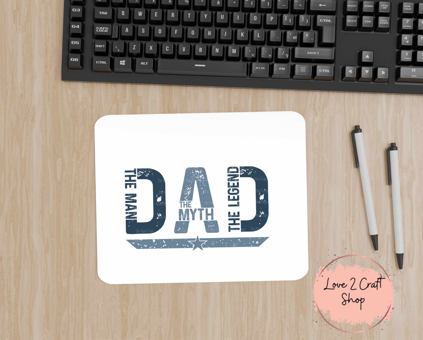 Dad - The Man The Myth The Legend Mouse Pad 7.5" x 9"