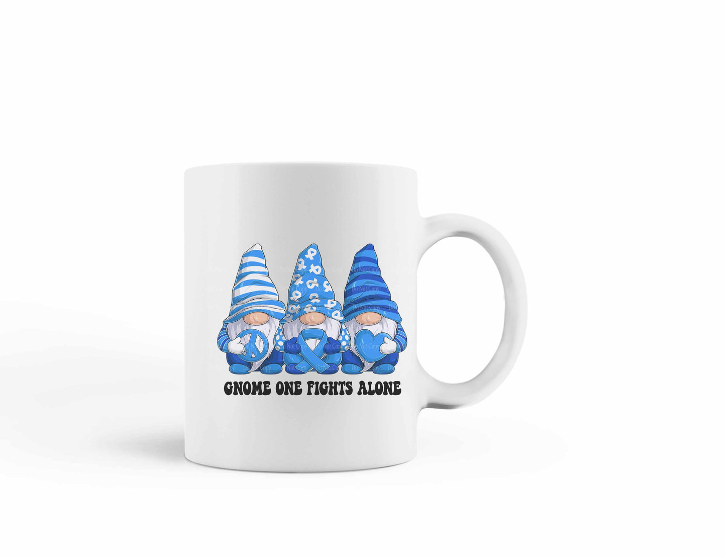 Colon Cancer Gnome One Fights Alone Mug