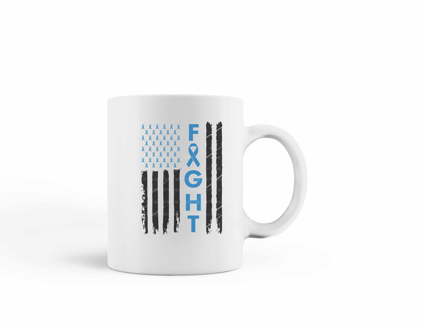 Colon Cancer Fight American Flag Mug