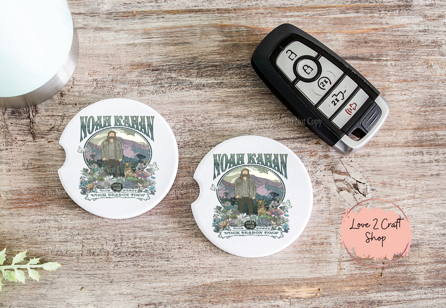 Noah Kahan 2023 Album Car Coasters