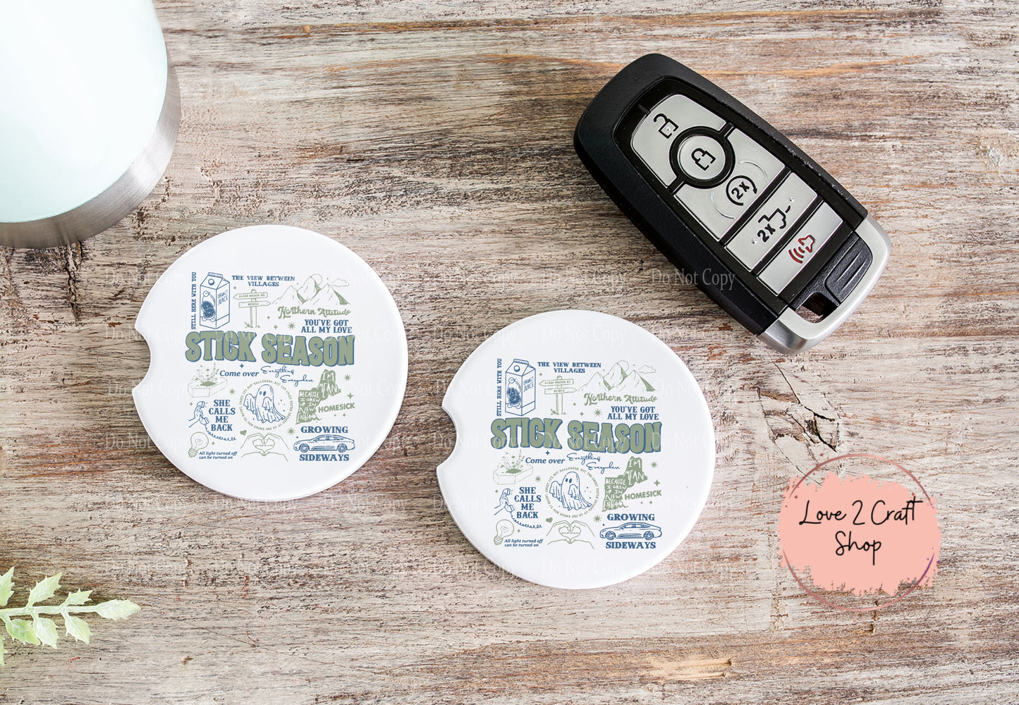 Noah Kahan 2023 Album Car Coasters