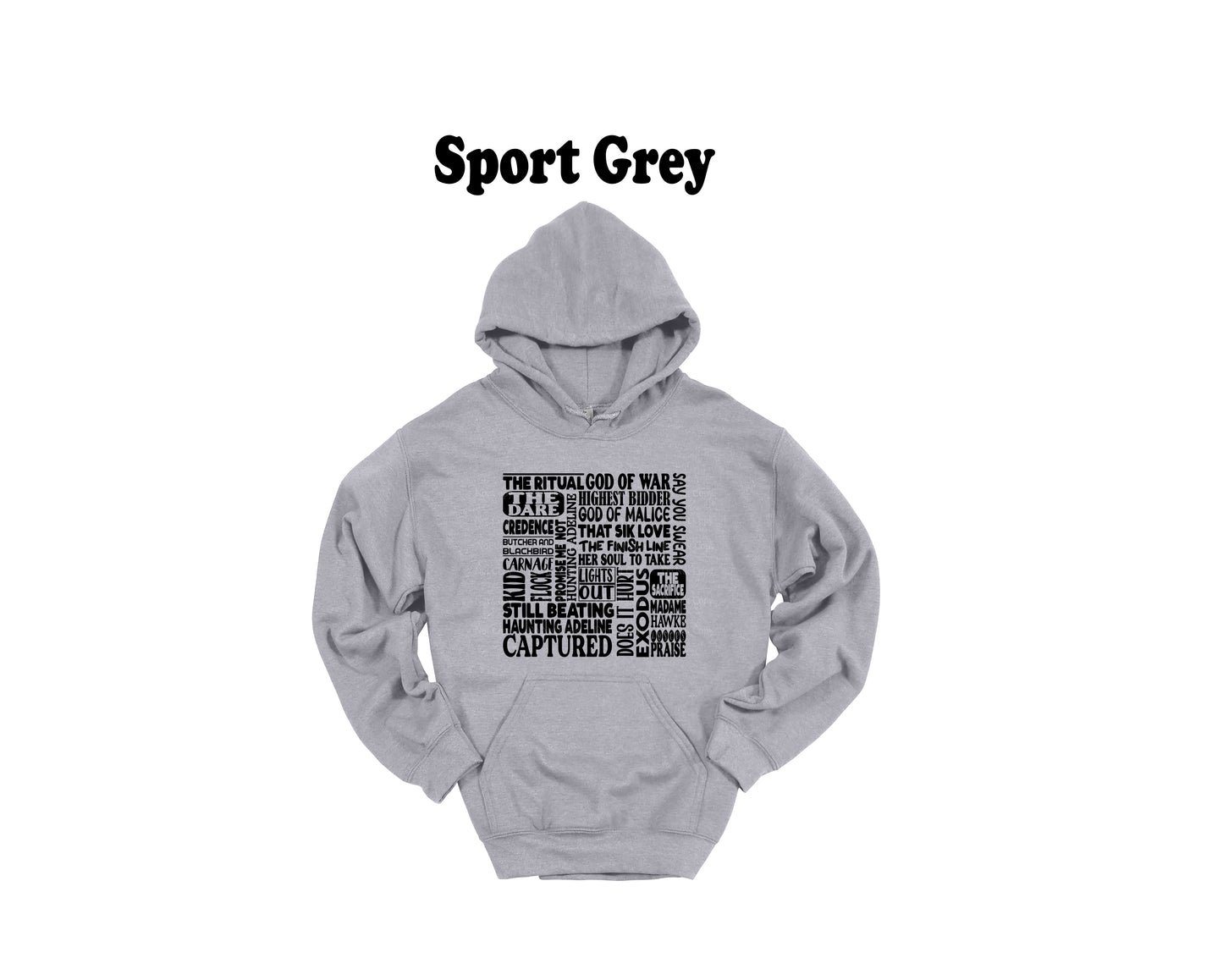 Romance novel book titles - typography - Hoodie
