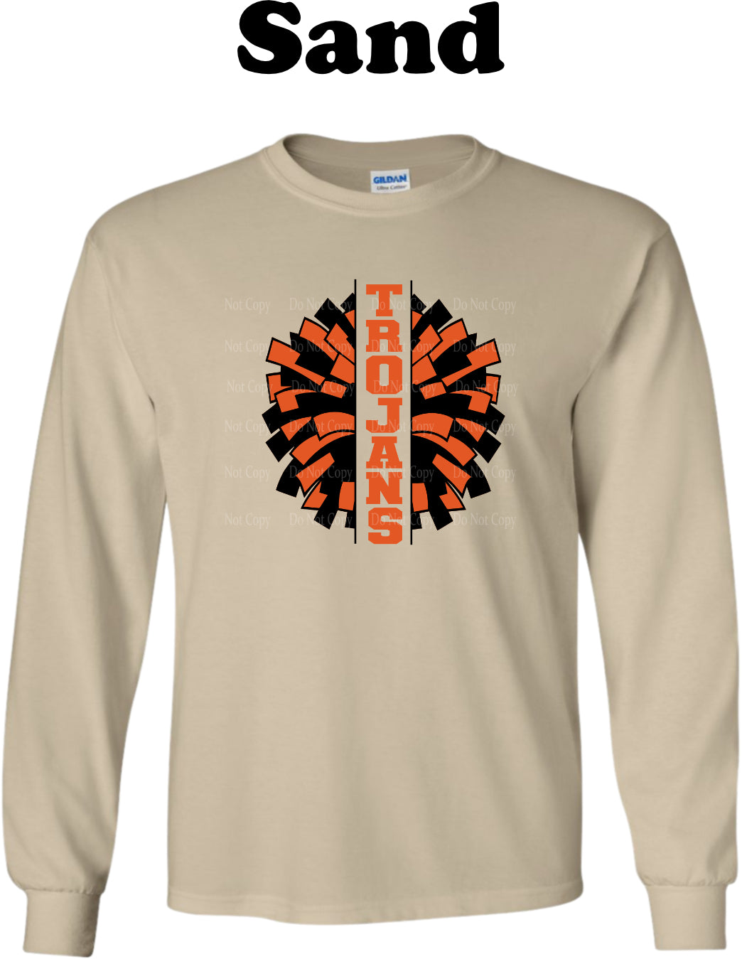 Trojans Cheer Pom Pom Long Sleeve
