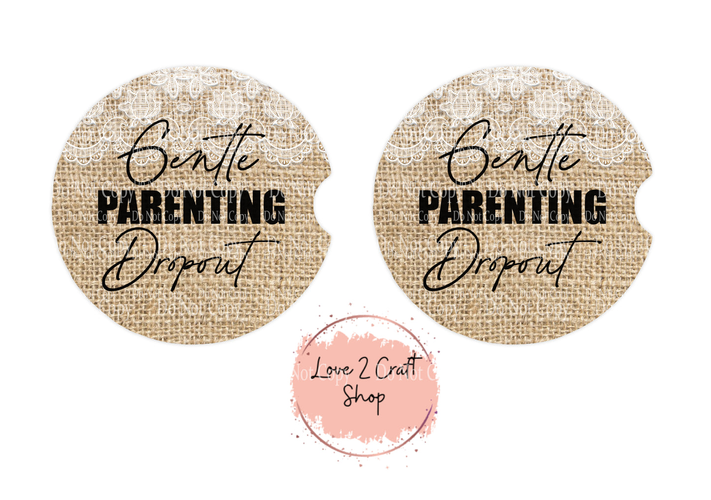 Gentle Parenting Dropout Car Coasters