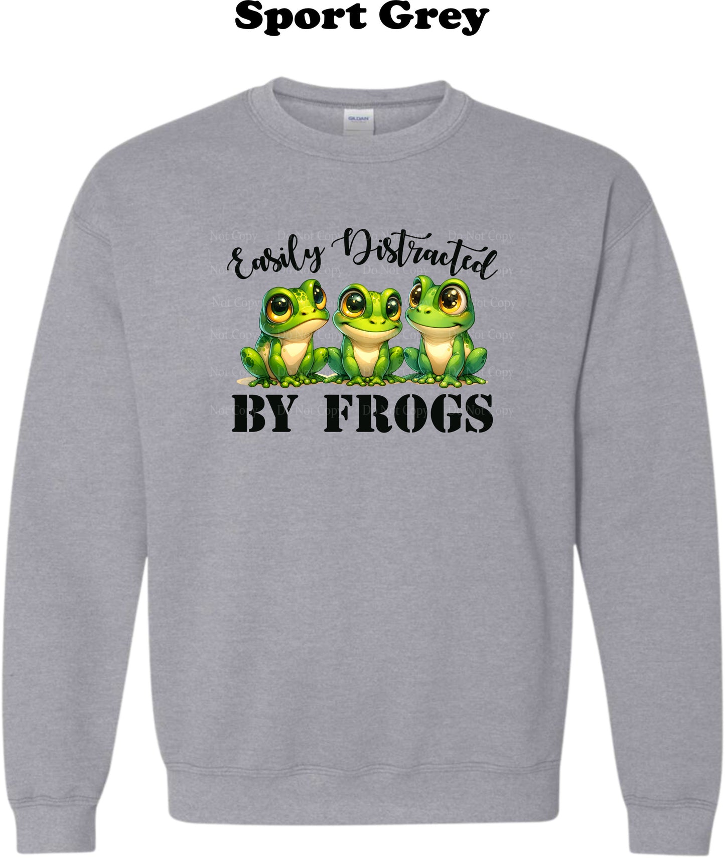 Easily distracted by Frogs Crewneck
