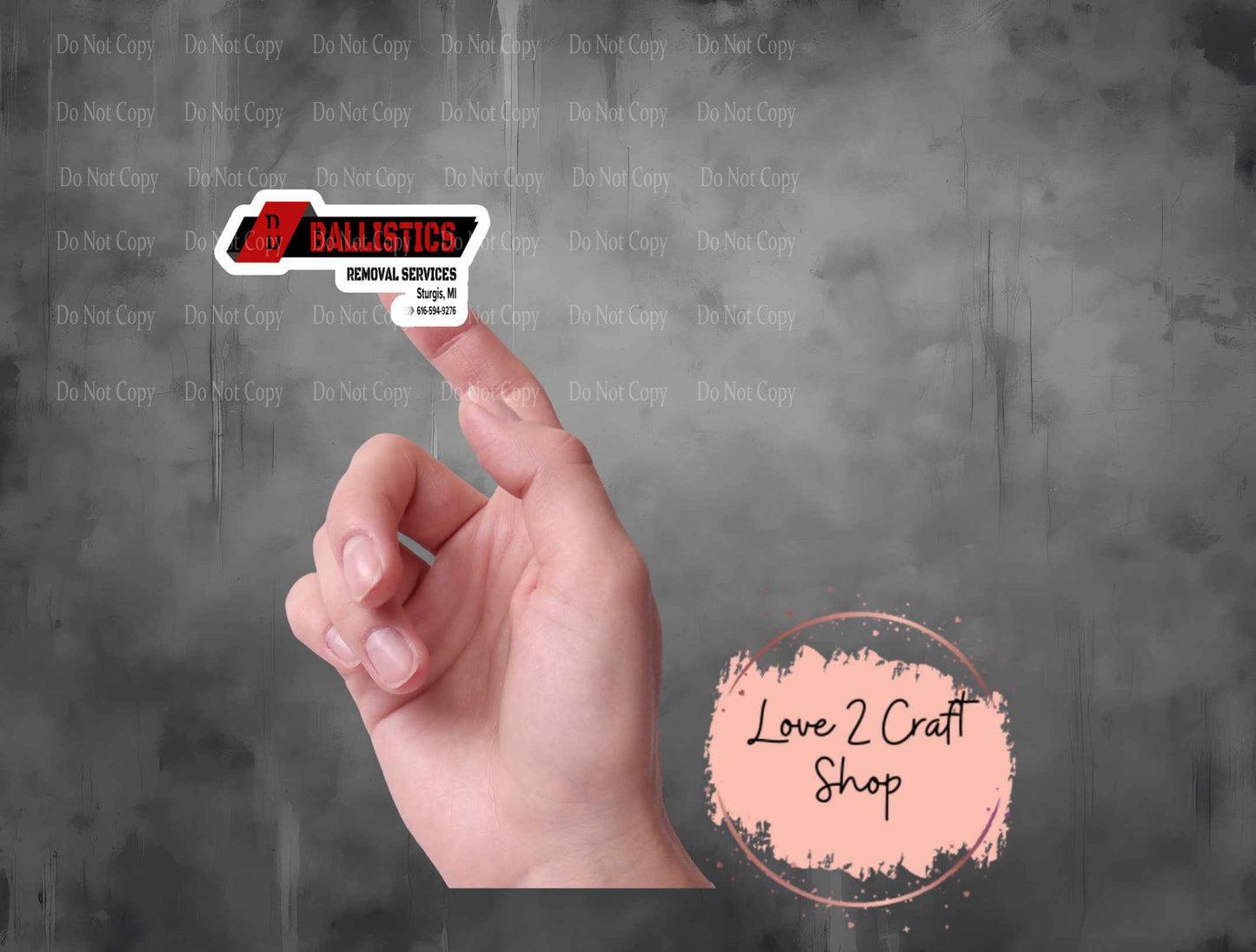 Custom Business Logo Sticker 2 sizes