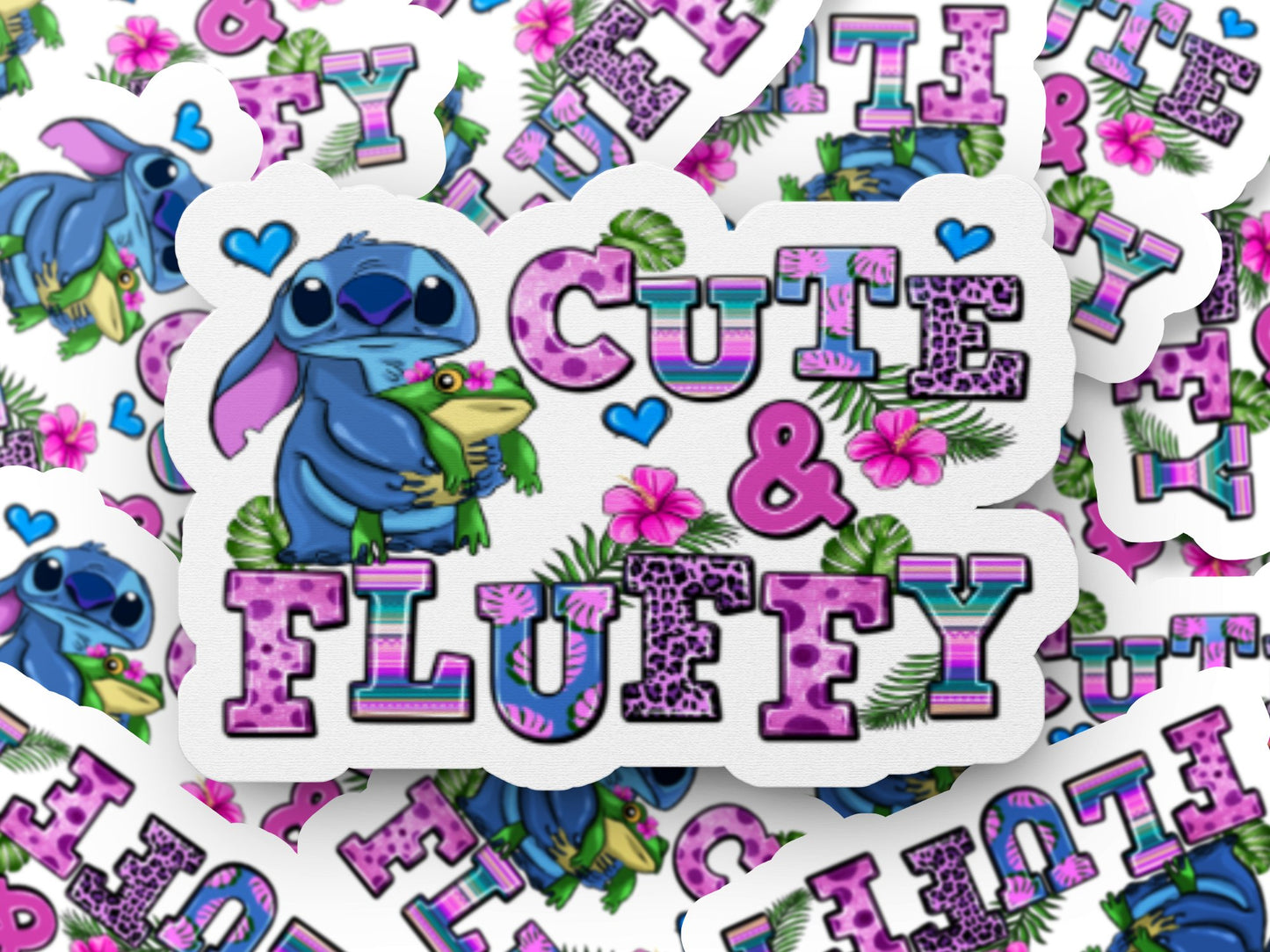 Stitch Cute and Fluffy Stickers