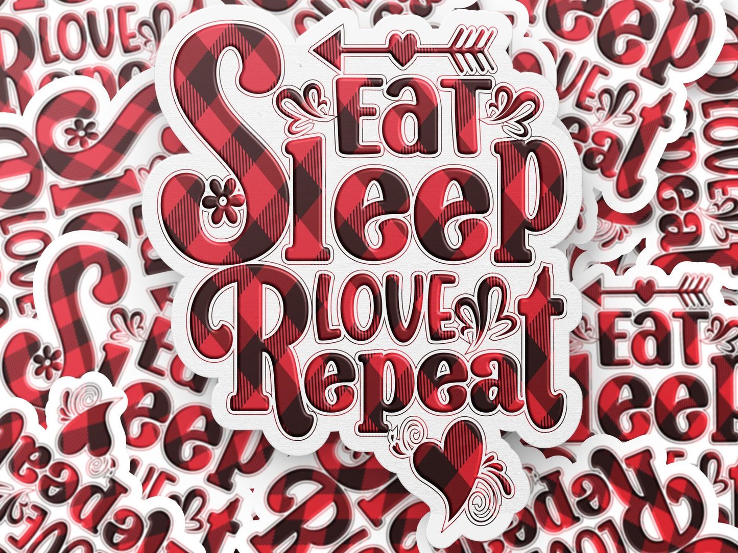 Eat Sleep Love Repeat Stickers