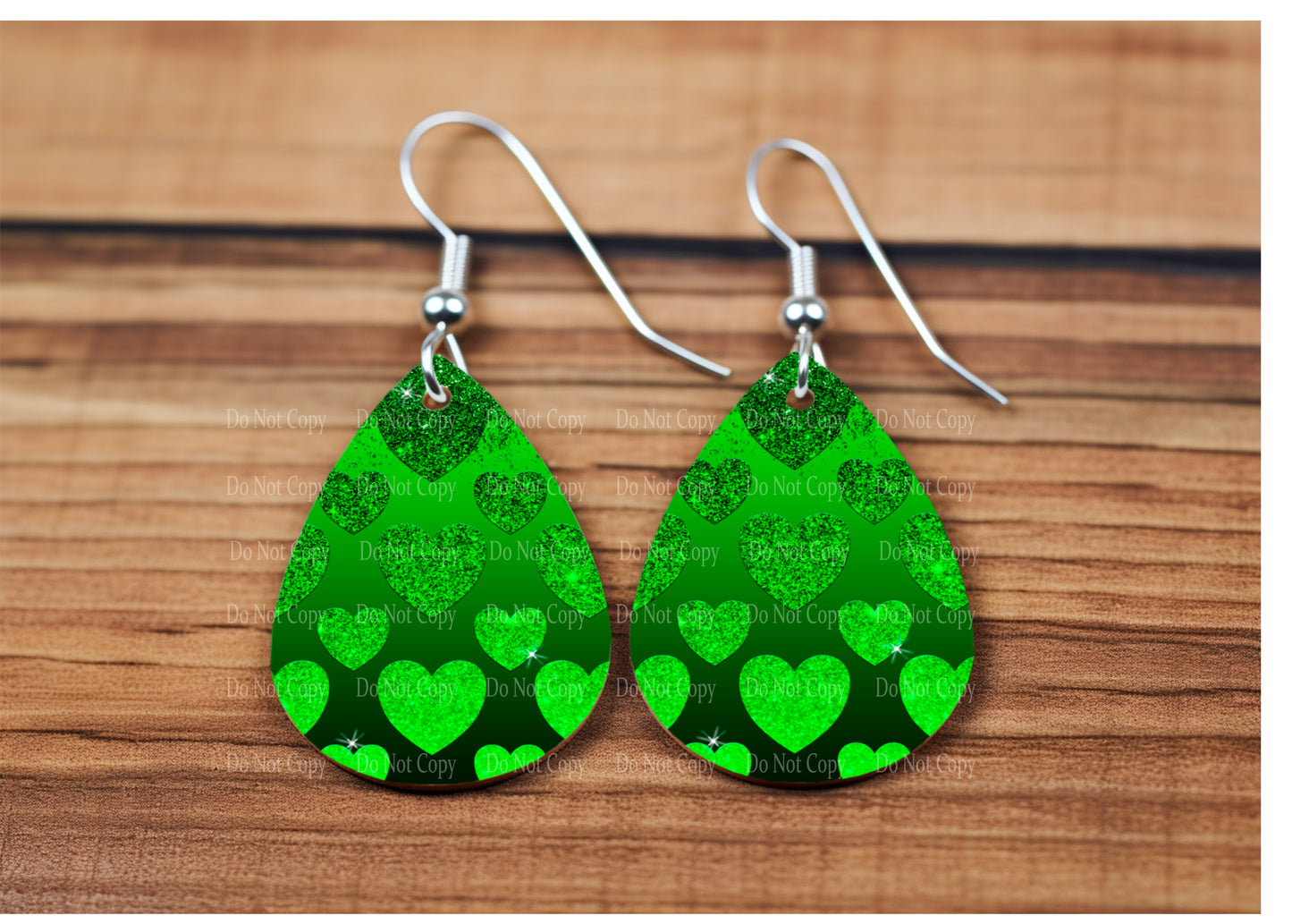 St Patricks Day group 3 - 4 styles teardrop earrings