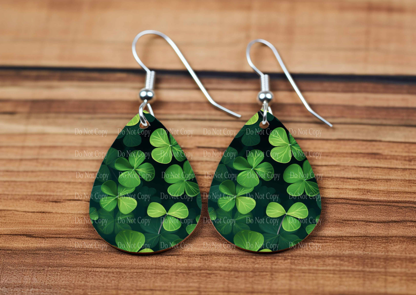 St Patricks Day group 6 - 4 styles teardrop earrings