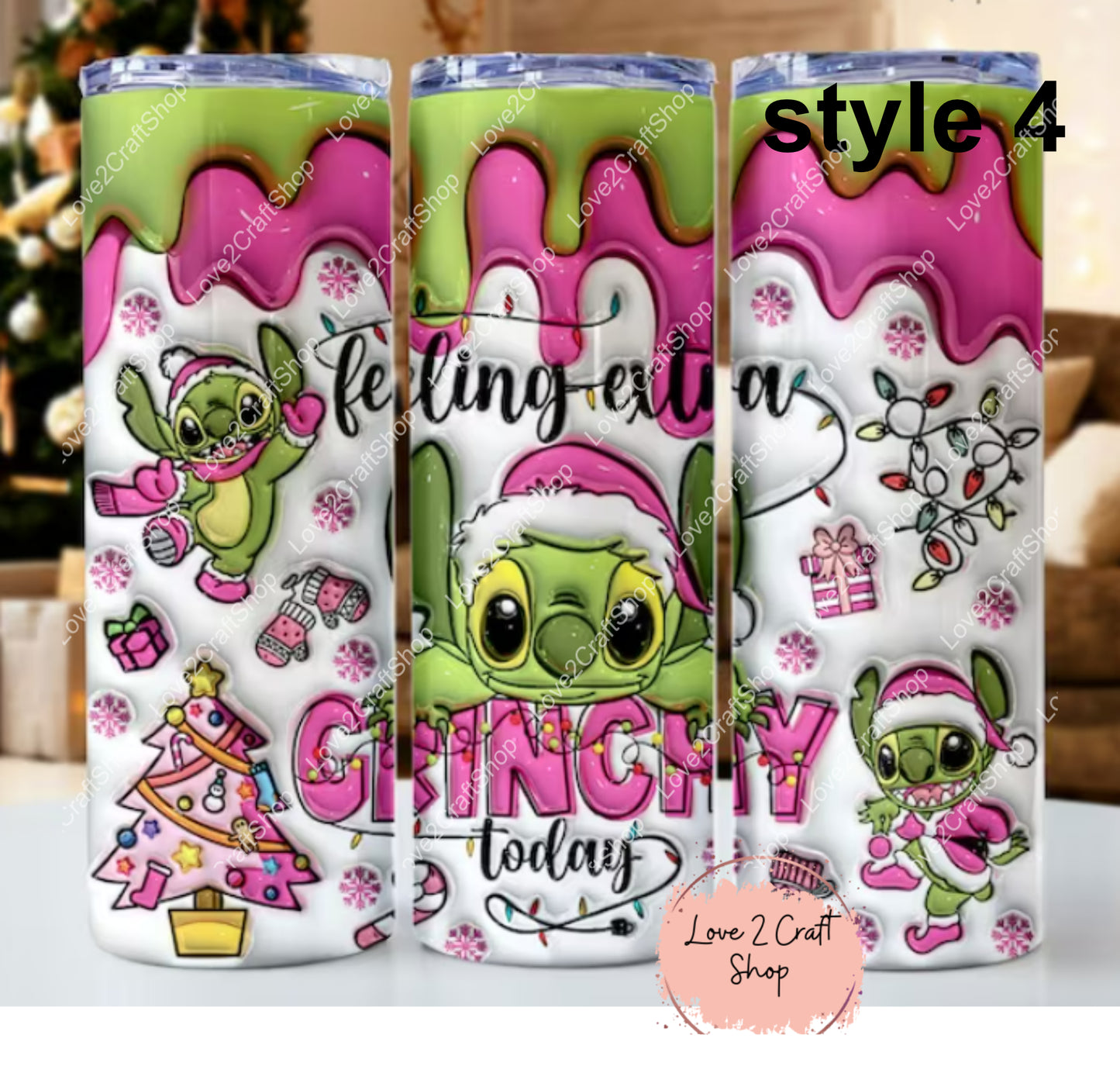 Merry Stitchmas Stitch Christmas Tumbler