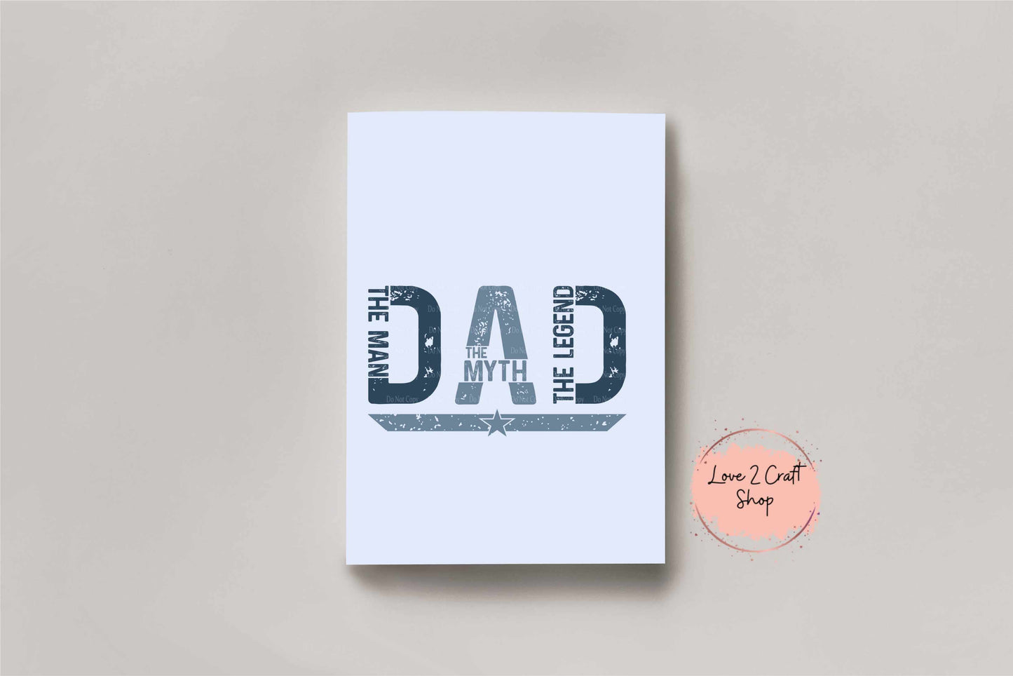 Dad - The Man The Myth The Legend Sublimation Print
