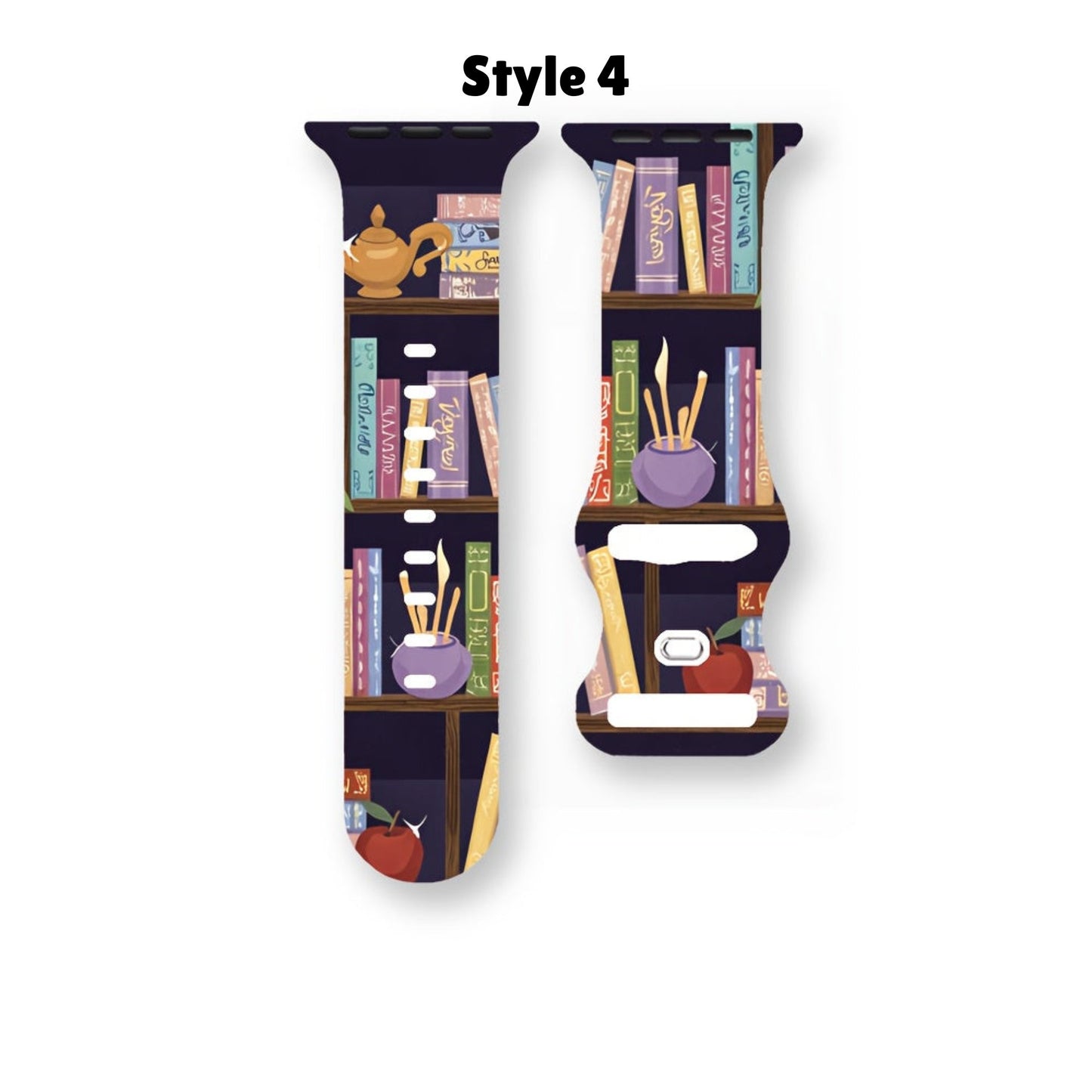 Book-Themed Silicone Watch band for Apple Watch Series 1-7/SE