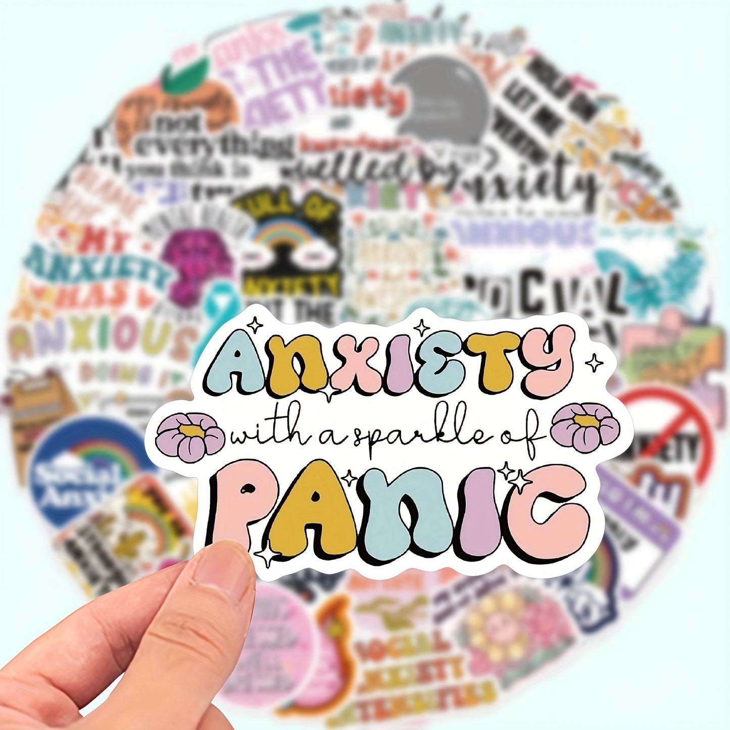 Anxiety Awareness Vinyl Stickers - Random Selection