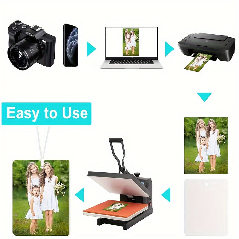 Double-Sided Blank Sublimation Air Freshener with Small Bags