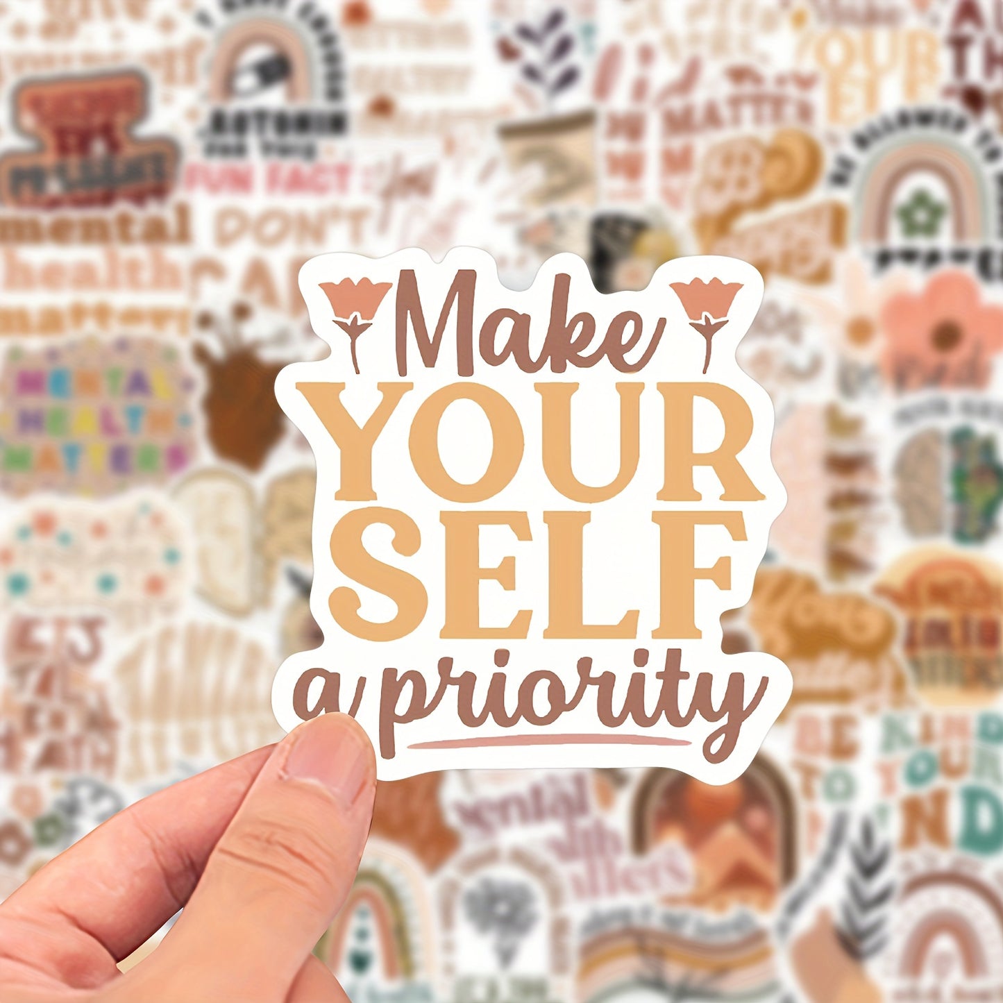 BOHO Mental Health Awareness assorted Stickers - Random Selection