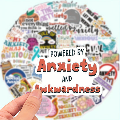 Anxiety Awareness Vinyl Stickers - Random Selection