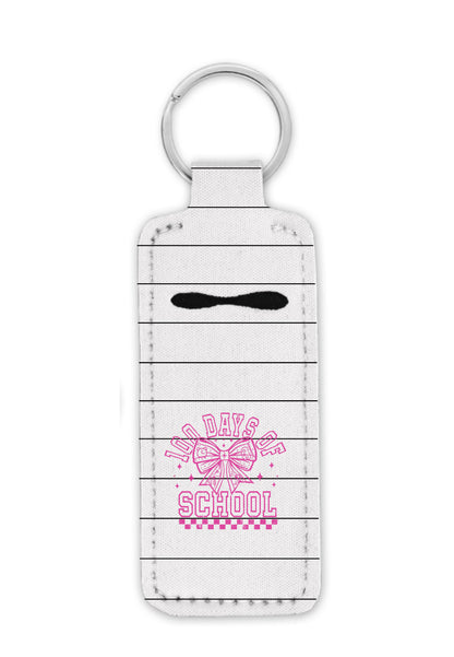 100 Days of School Pink Coquette Outline lip balm holder