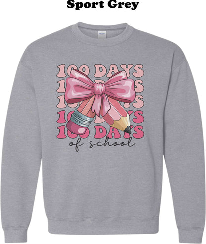 100 Days of School stacked Coquette Pencil Crew