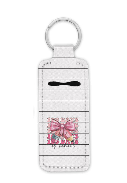 100 Days of School Stacked Coquette Pencil lip balm holder
