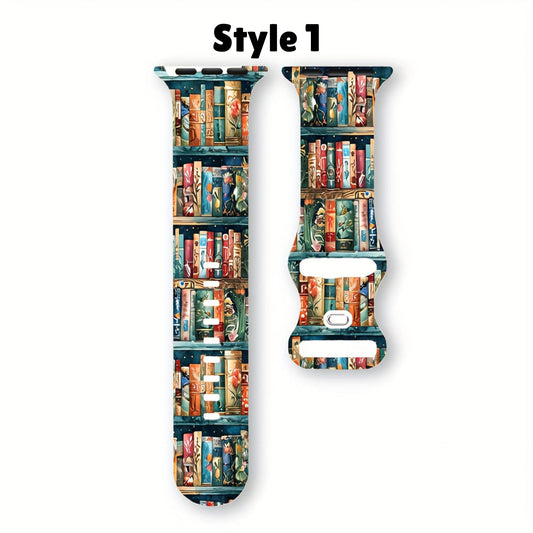 Book-Themed Silicone Watch band for Apple Watch Series 1-7/SE