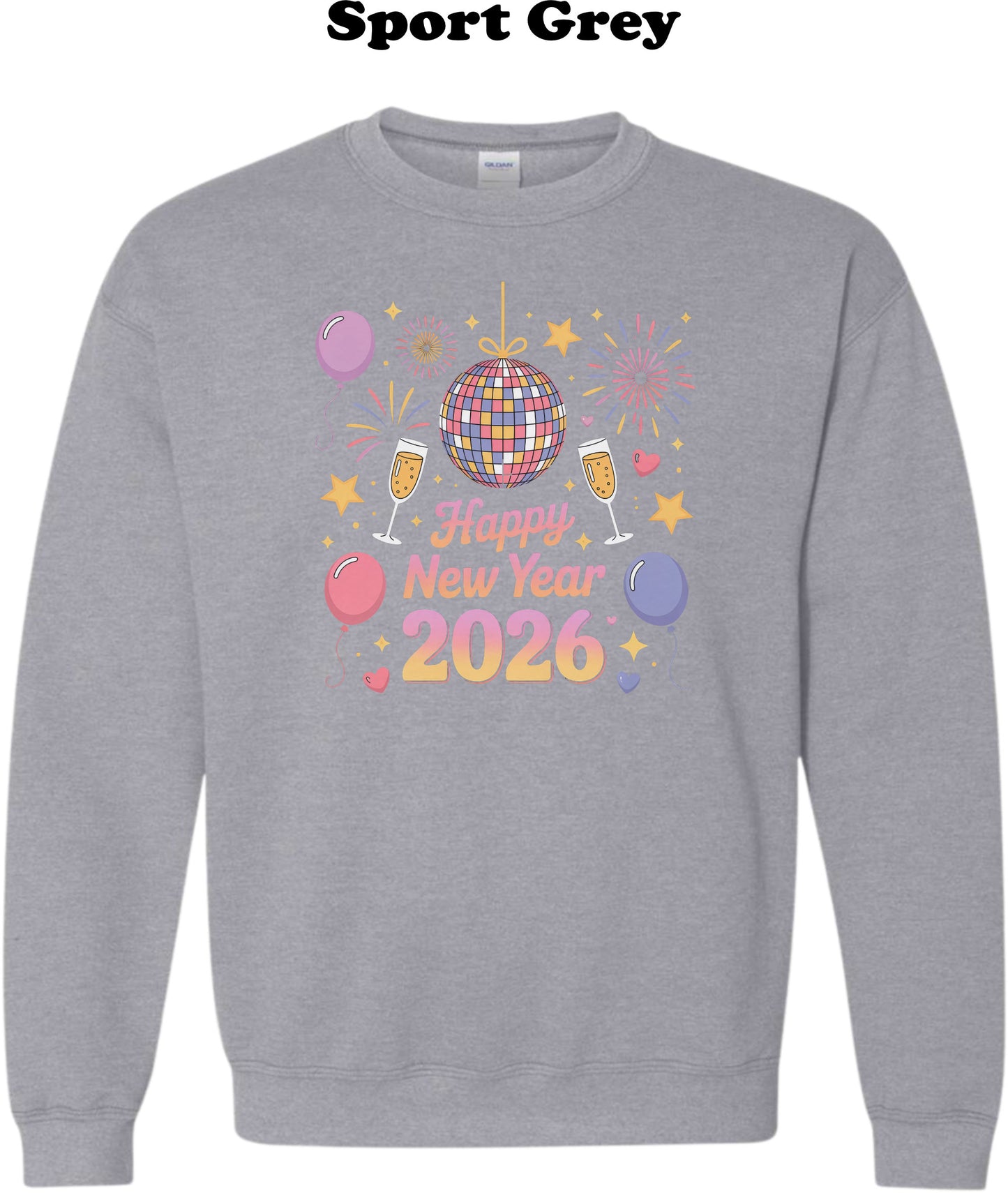 2026 Happy New Year with Disco Ball Crew