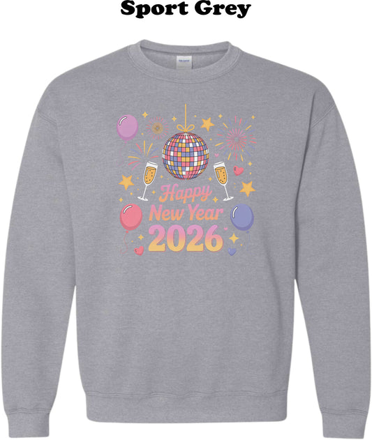 2026 Happy New Year with Disco Ball Crew