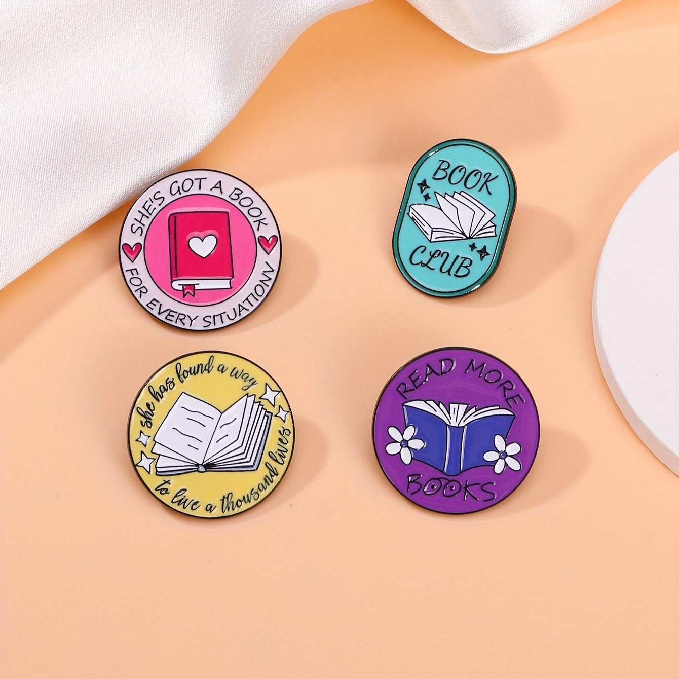 Book Lover's Pins - 4 styles
