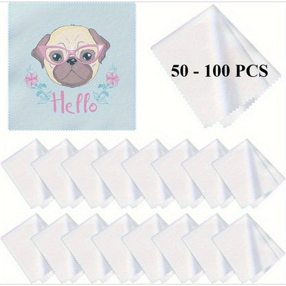 Blank Sublimation Eyeglass cleaning cloth 5.5"x5.5"