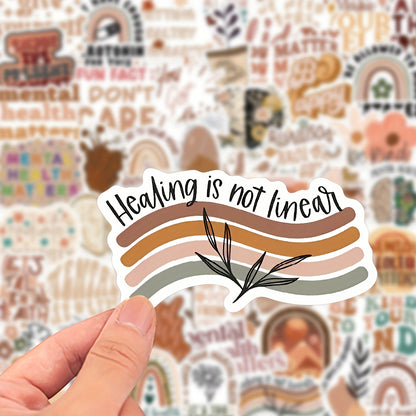 BOHO Mental Health Awareness assorted Stickers - Random Selection