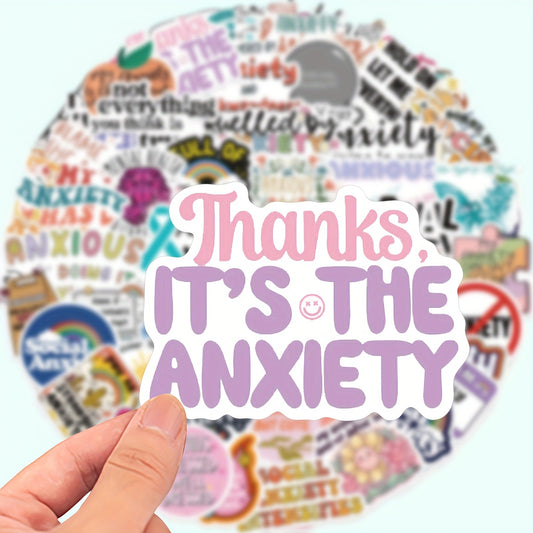 Anxiety Awareness Vinyl Stickers - Random Selection
