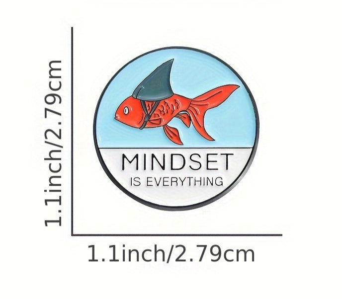 MINDSET IS EVERYTHING Goldfish Inspirational Pin