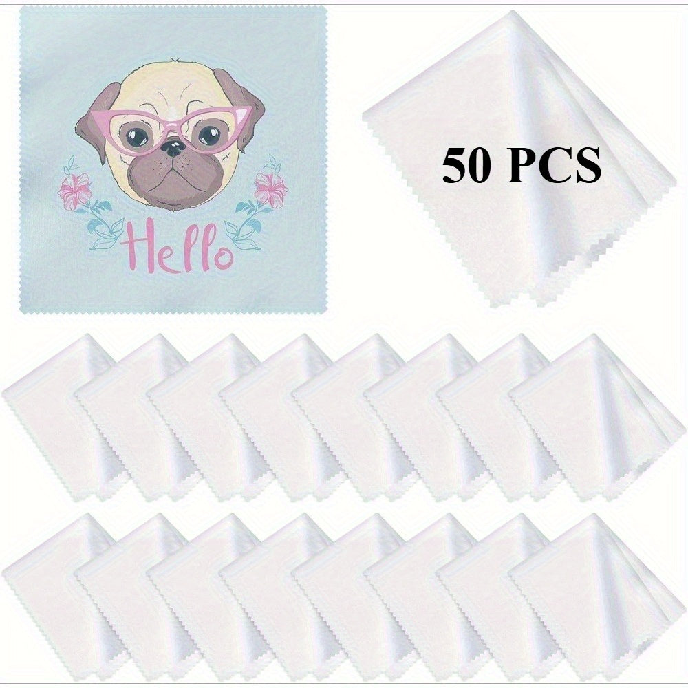 Blank Sublimation Eyeglass cleaning cloth 5.5"x5.5"