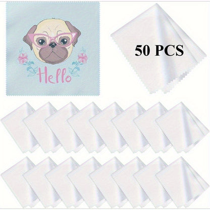 Blank Sublimation Eyeglass cleaning cloth 5.5"x5.5"
