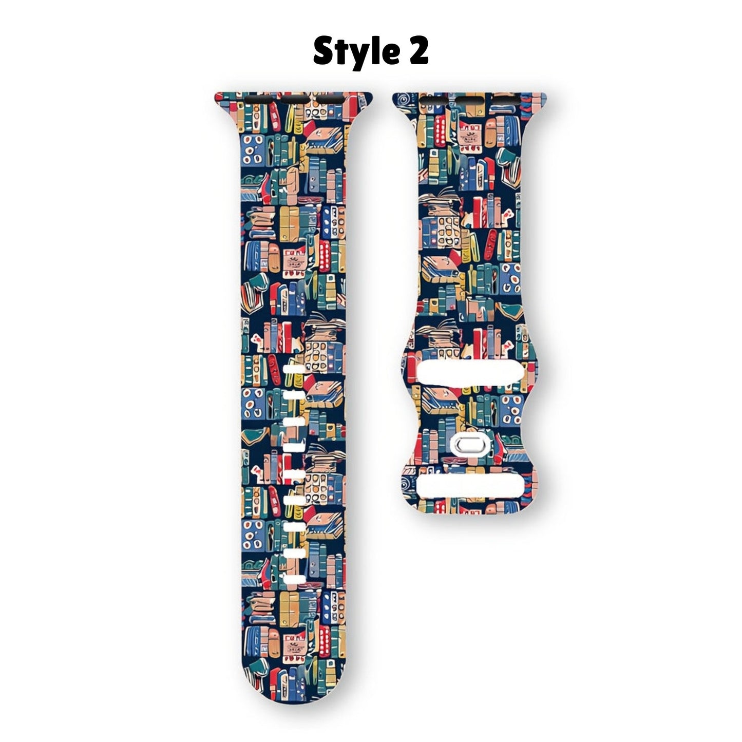 Book-Themed Silicone Watch band for Apple Watch Series 1-7/SE