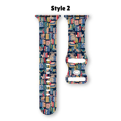 Book-Themed Silicone Watch band for Apple Watch Series 1-7/SE