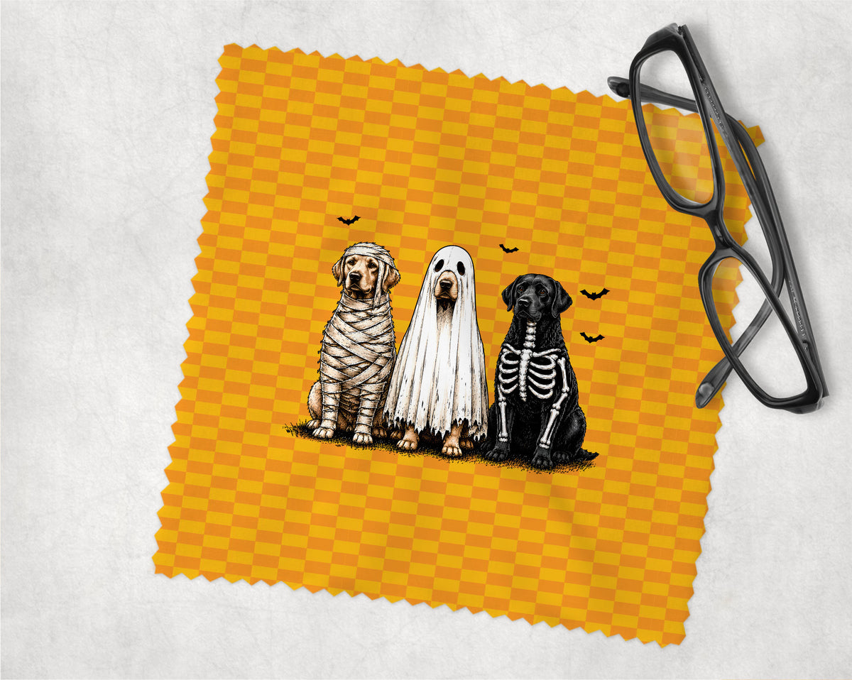 Adorable spooky halloween dogs Eye Glass Cleaning Cloth