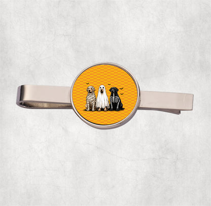 Adorable spooky halloween dogs Mens Tie Clip